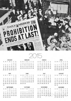 Headline Declaring the End of Prohibition, 6th December, 1933 Poster ...
