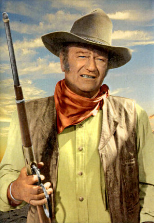 To me John Wayne is westerns.