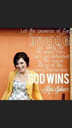 Kari jobe. Ah yes, kari jobe.