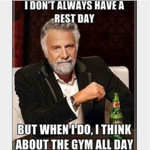 Gym Rest Day Meme
