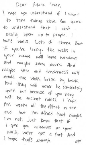 dear future boyfriend