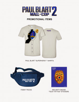 Mall Cop 2 Prize Pack: T-Shirt, Fanny Pack & Stickers