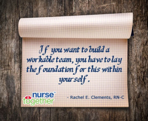 ... to all nurses since we are often expected to take on a leadership role