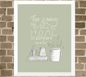 Jane Austen Quote - 11x14 Book Lover Word Art Home Print - Coffee Mug ...