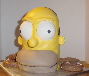Homer Simpson Birthday Cake