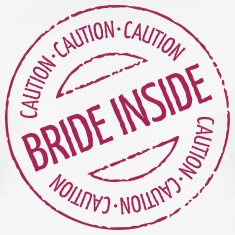 Caution - Bride Inside Stamp (Hen Party) T-Shirts