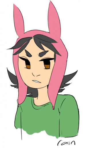 Louise Belcher Doodle Lime Rai