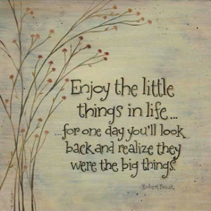 The little things matter most!
