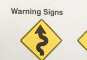 Drivers Ed Warning Signs