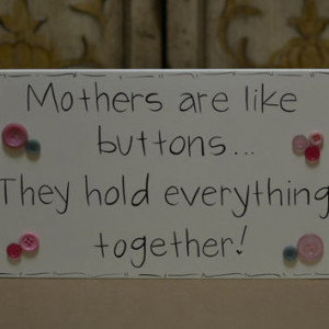 Painted Wooden Off White Mother's Day Sign, 