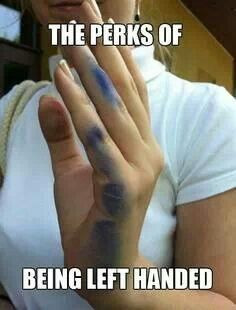 Perks of being a lefty :)