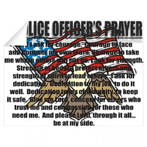 ... > Wall Art > Wall Decals > POLICE OFFICER'S PRAYER Wall Decal