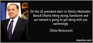 On the US president-elect to Dmitry Medvedev: Barack Obama being young ...