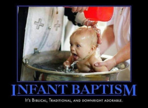 Funny Infant Baptism Pic