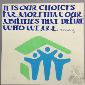 Quote by JK Rowling with the Habitat for Humanity logo for my ...