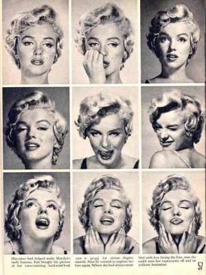 cute, expressions, faces, funny, marilyn monroe