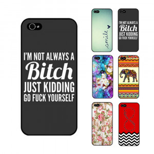 Quote Retro Print Phone Case Hard Cover Back Skin Protector For iPhone ...