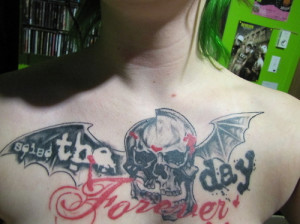 a7x, avenged, seize the day, tattoo