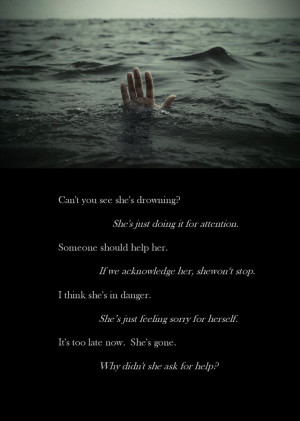 Drowning. #bipolar #depression #mentalillness #suicide