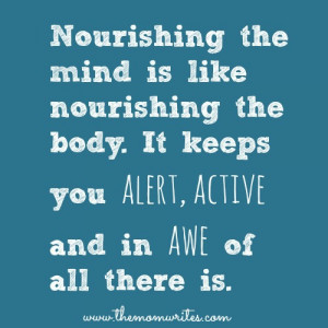 nourishing the mind as a mom