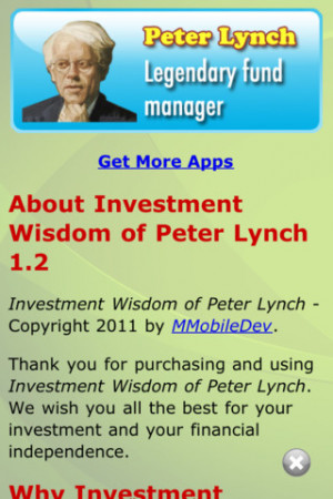 Download Investment Wisdom of Peter Lynch iPhone iPad iOS