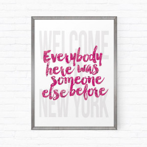Welcome to New York Lyric Art Taylor Swift Quote 8x10