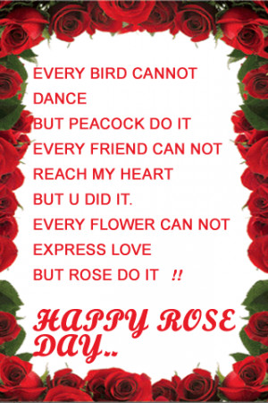 Happy Rose Day Quotes 2015 SMS Messages Images Wallpaper 2015