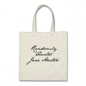 Randomly Quotes Jane Austen Tote Bag