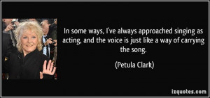 More Petula Clark Quotes
