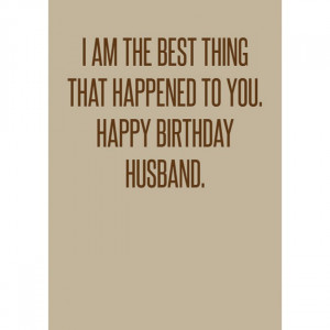 Happy Birthday Husband