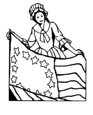 Betsy Ross The Story Coloring Pages is part of figure coloring pages ...