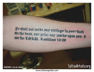 Tattoo Quotes Bible Tattoos About Life Cool For