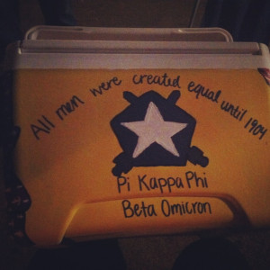 Pi Kappa Phi star shield #paintedcooler