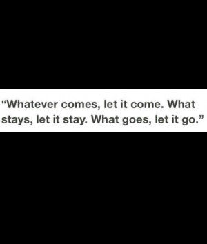 Let it go..