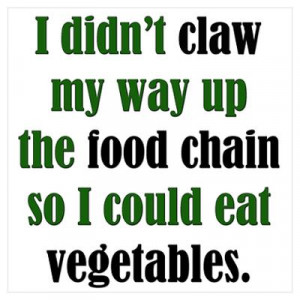 CafePress > Wall Art > Posters > Vegetable Claw Poster