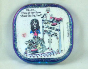 ... mirrors, pocket mirror, cat, funny sayings, kitty, girlfriend gifts