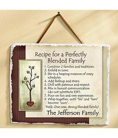 blended family recipe for success more families wedding heart gift ...