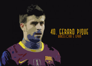 Gerard Pique Football Player...