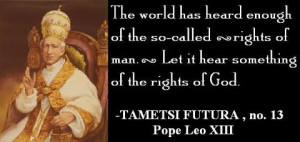 NO SUCH THING AS CATHLO-HUMANISM, IT'S OIL AND WATER, THEY DO NOT MIX ...