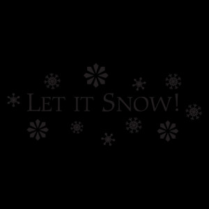 Let It Snow Classic Wall Quotes™ Decal