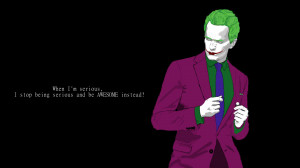 Barney Stinson as The joker quote Wallpaper