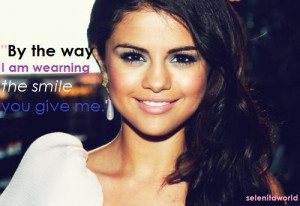 Selena gomez, quotes, sayings, wear, smile, love