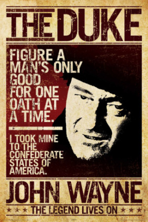 John Wayne The Duke Poster