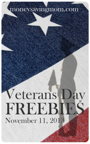 Veterans Day is Monday, November 11, 2013, and there are a lot of ...