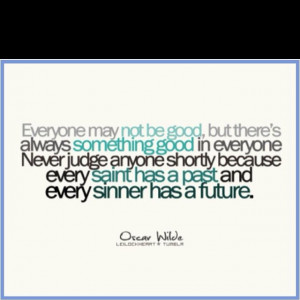 Judging someone is the coward way