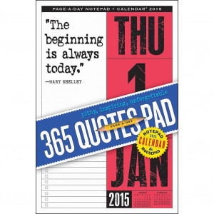 365 Quotes Pad 2015 Desk Pad