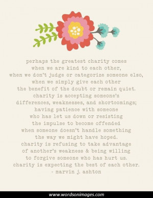 Charity Quotes and Sayings