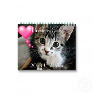 precious kitty calendar with famous quotes about cats $18.95