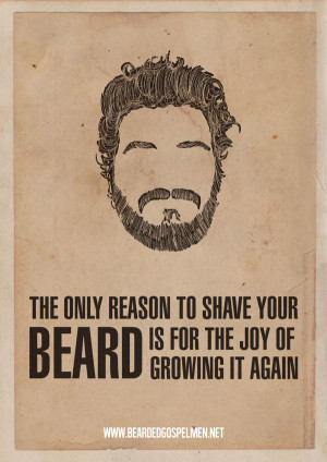 Beard Man is a Real Man | Quotes Posters