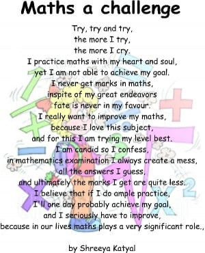 poem on Maths a challenge